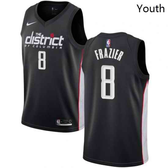 Youth Nike Washington Wizards 8 Tim Frazier Swingman Black NBA Jersey City Edition
